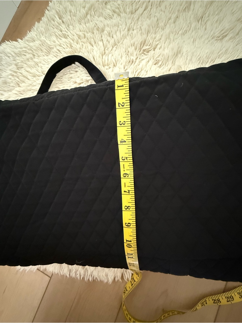 Vera Bradley Quilted Duffle Bag Black Leopard Large - Picture 6 of 8